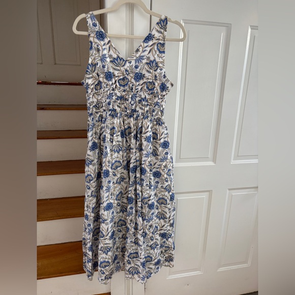Caroline Constas blue and white cotton summer dress M - Picture 4 of 5